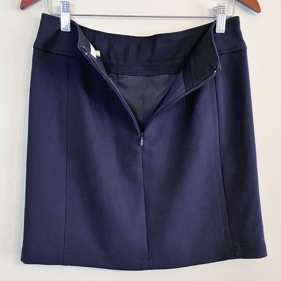 LOFT corduroy pencil 
skirt dark navy size 4 NEW - Picture 9 of 12
